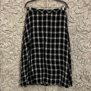 Disturbia Plaid Midi Skirt